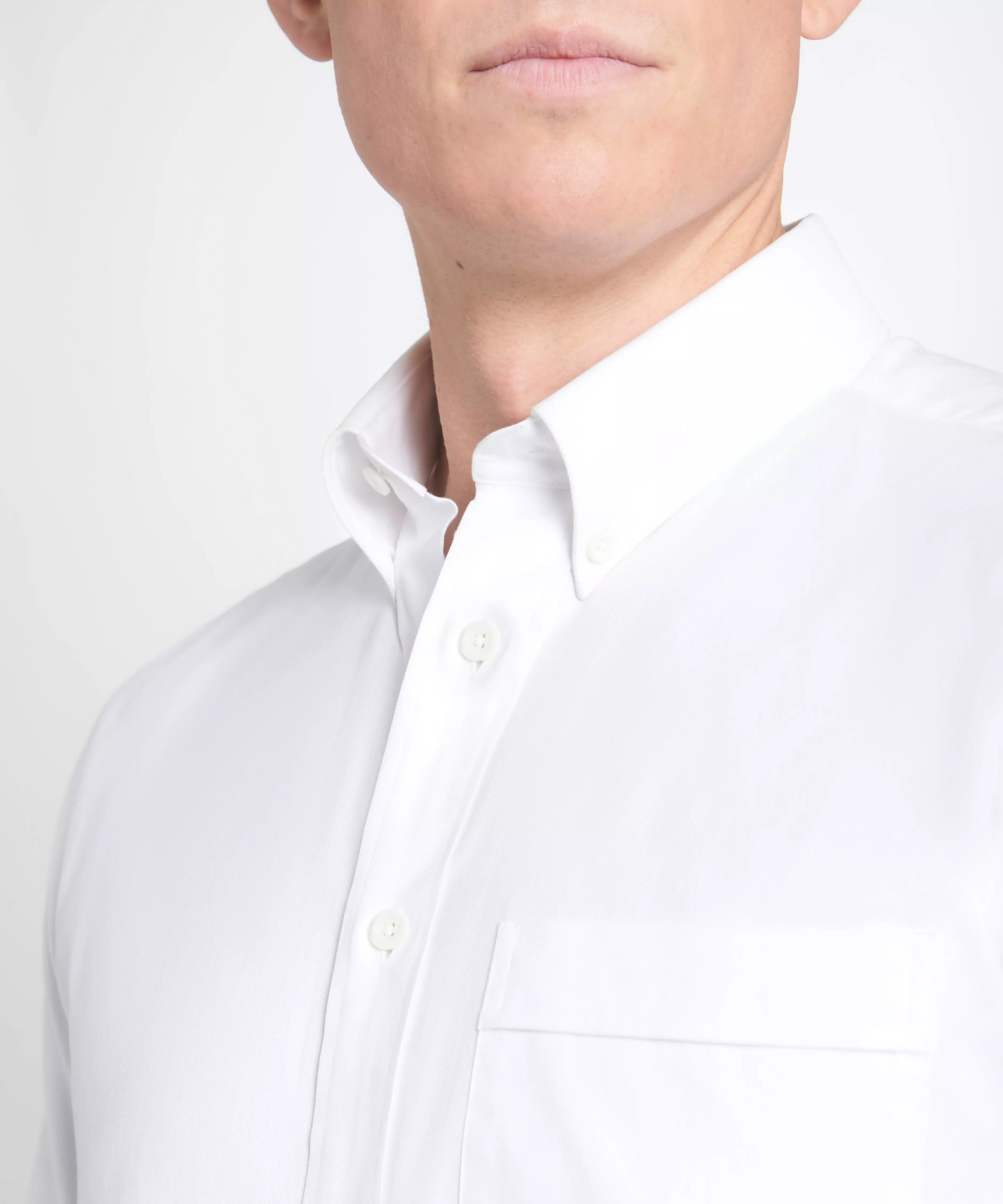 White Tailored Fit Smart Casual Button Down Weekend Oxford Shirt