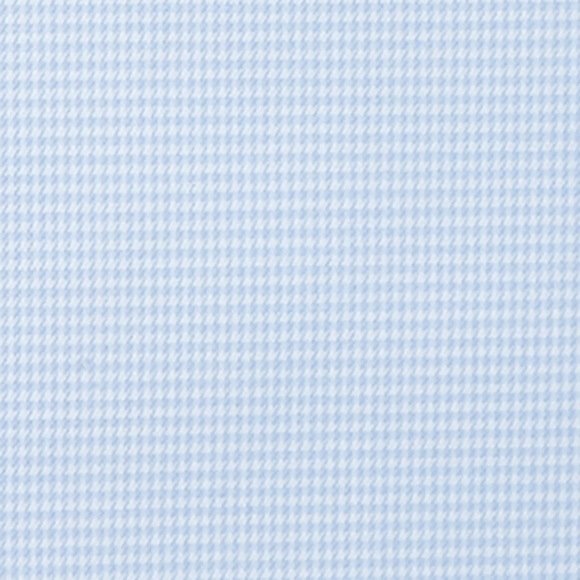 Pale Blue & White Slim Fit Royal Twill Puppytooth Formal Shirt