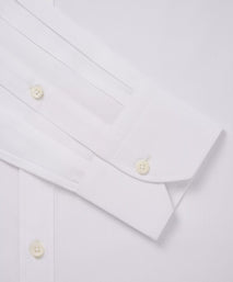 White Classic Fit Solid Cotton Formal Shirt
