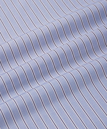 Blue & Navy Classic Fit Regent End on End Stripe Formal Shirt