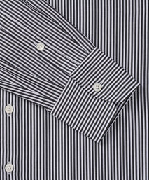 Black & White Tailored Fit Capri Stripe Shirt Formal Shirt