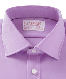Lilac Tailored Fit Twill Formal Shirt