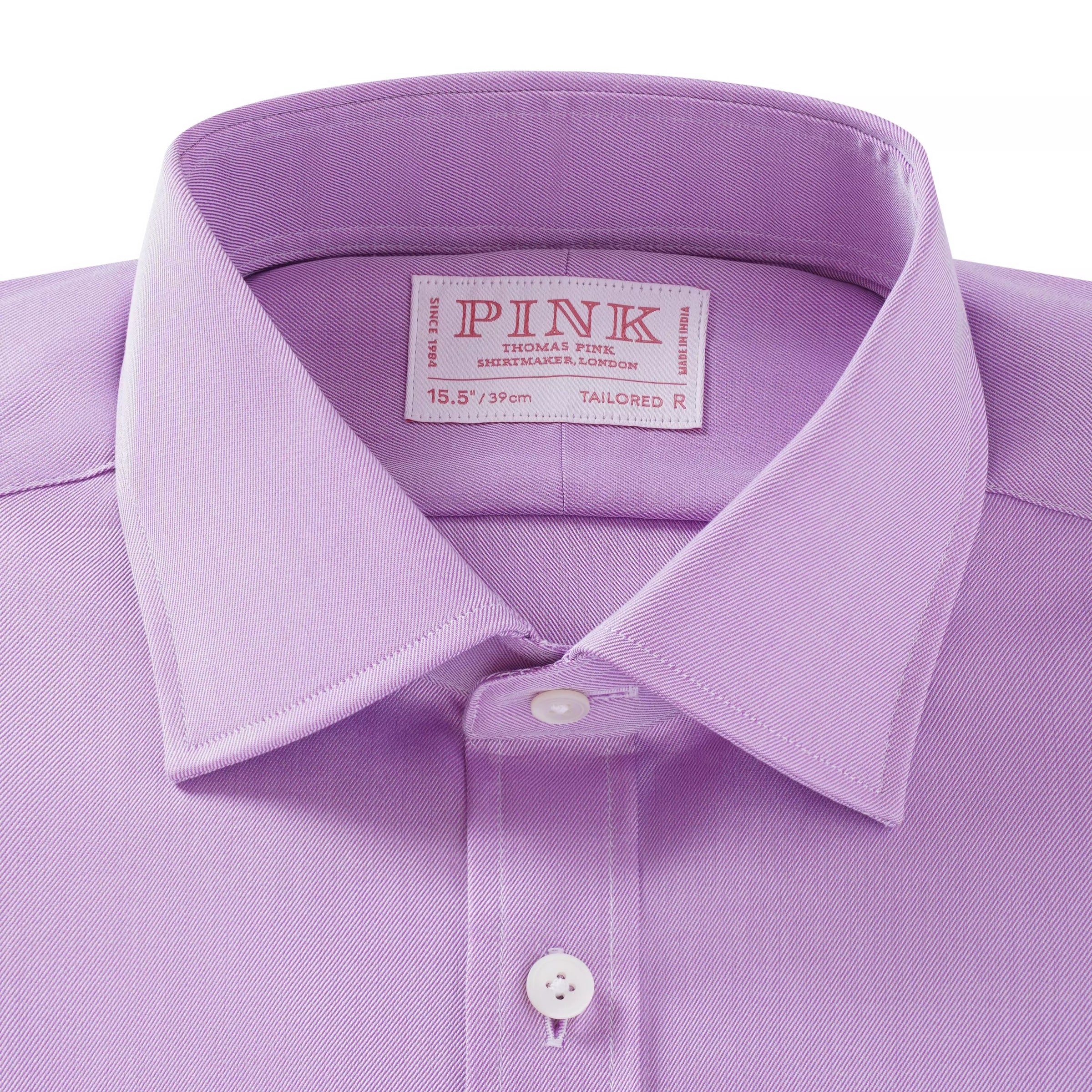 Lilac Tailored Fit Twill Formal Shirt