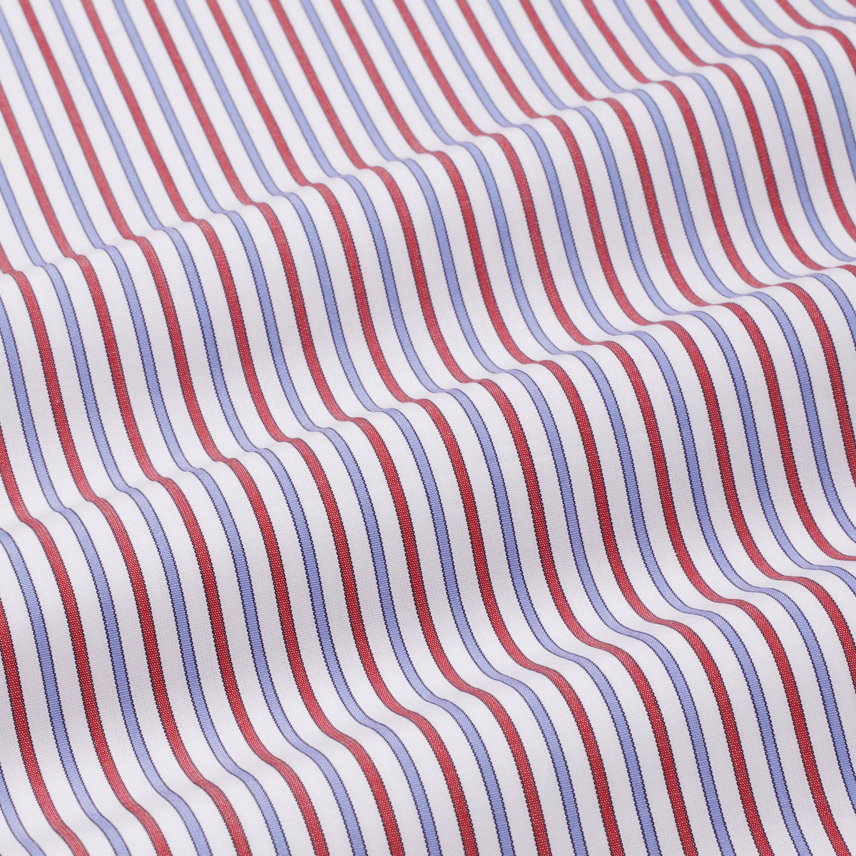 White & Multi Classic Fit Track Stripe Formal Shirt