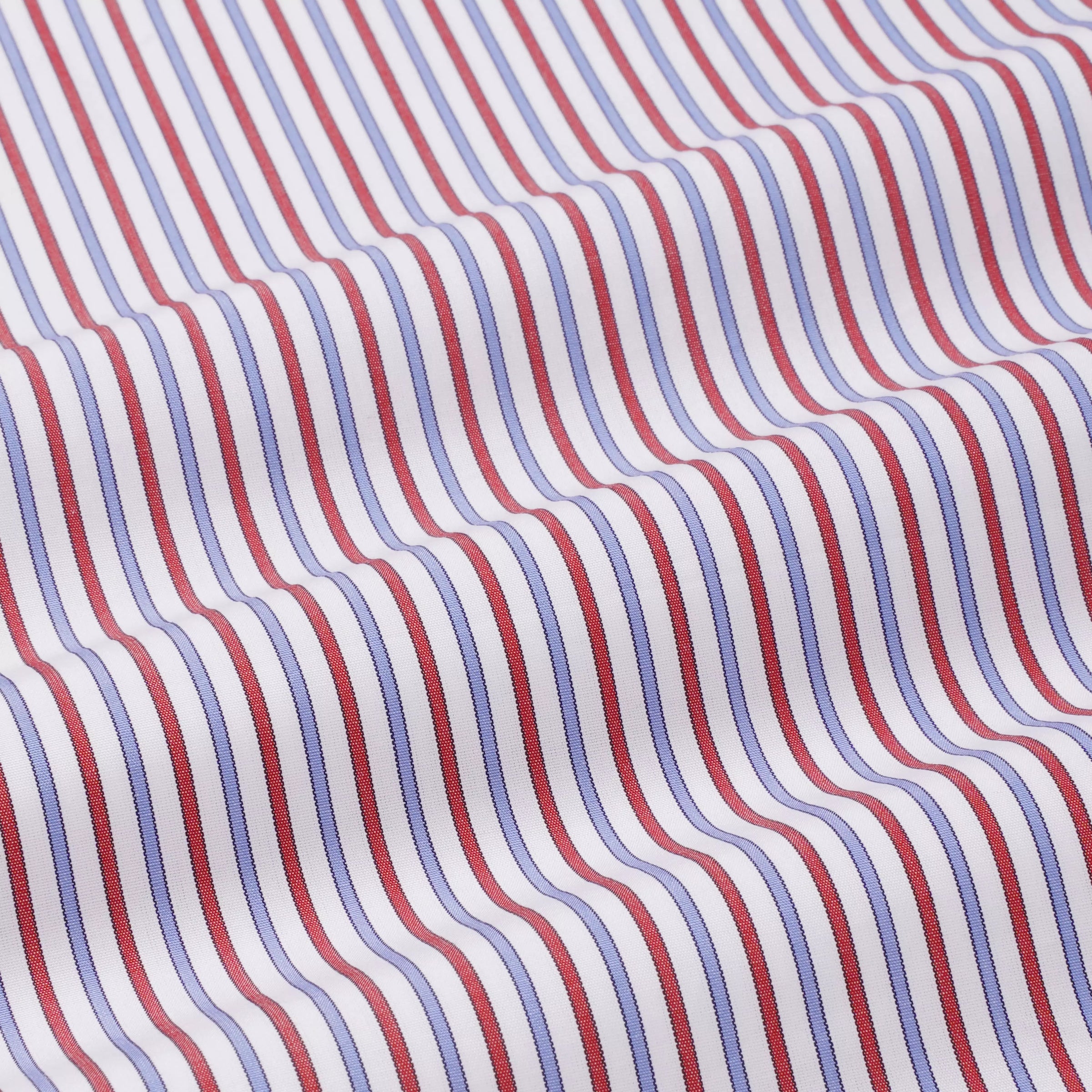 White & Multi Classic Fit Track Stripe Formal Shirt