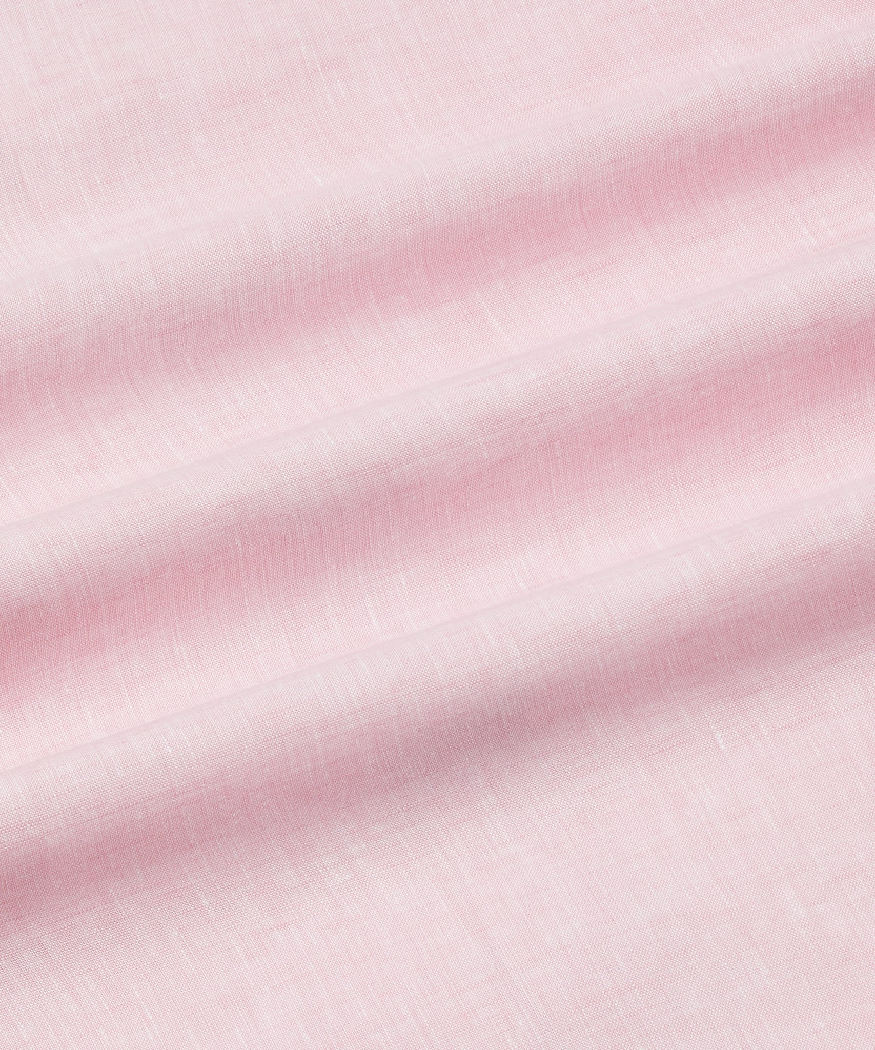 Pale Pink Tailored Fit Essential Linen Button Down Smart Casual Shirt