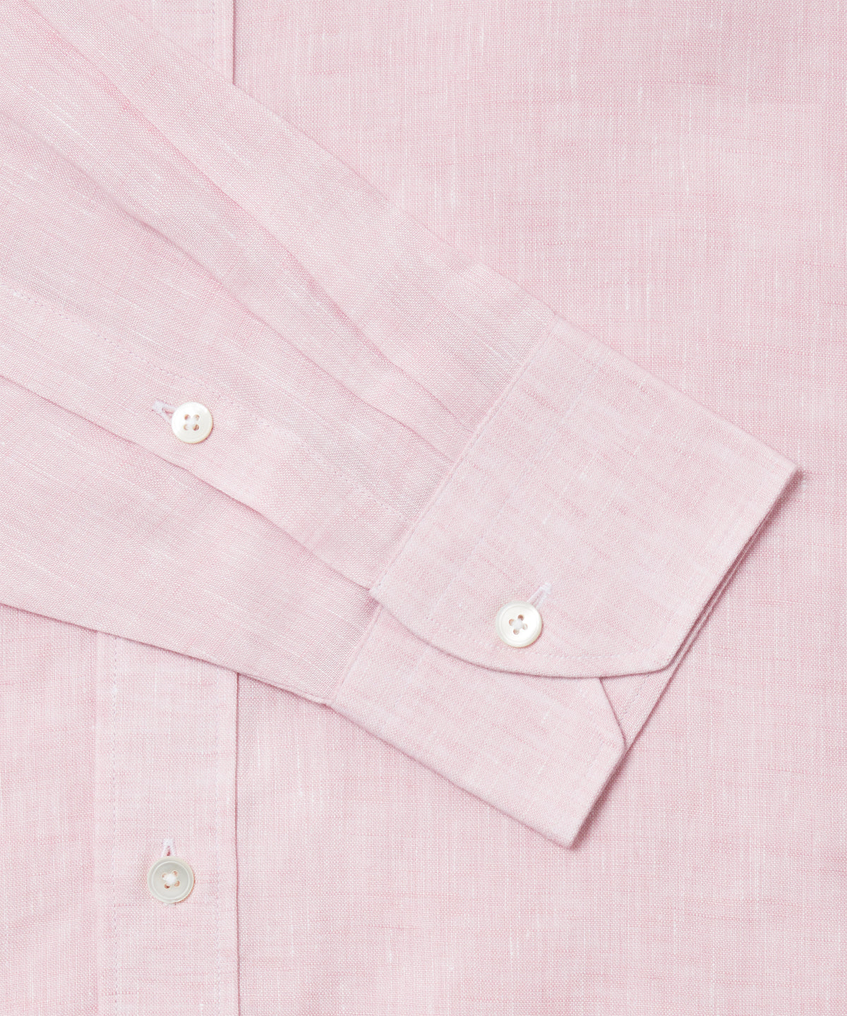 Pale Pink Slim Fit Essential Linen Formal Shirt